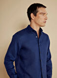 Brooks Brothers Regular Fit Klasik Yaka Lacivert Erkek Gömlek BBSS25MSH004