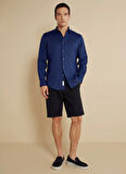 Brooks Brothers Regular Fit Klasik Yaka Lacivert Erkek Gömlek BBSS25MSH004