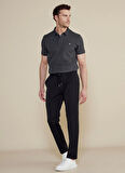Brooks Brothers Normal Bel Düz Paça Standart Siyah Erkek Pantolon BBSS25MPT024