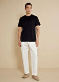 Brooks Brothers Bisiklet Yaka Siyah Erkek T-Shirt BBSS25MTS025
