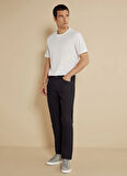 Brooks Brothers Normal Bel Düz Paça Slim Fit Siyah Erkek Pantolon BBSS25MPT025