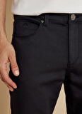 Brooks Brothers Normal Bel Düz Paça Slim Fit Siyah Erkek Pantolon BBSS25MPT025