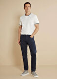 Brooks Brothers Normal Bel Düz Paça Slim Fit Lacivert Erkek Pantolon BBSS25MPT025