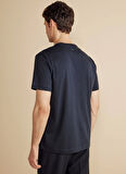 Brooks Brothers Bisiklet Yaka Lacivert Erkek T-Shirt BBFW25MTS005