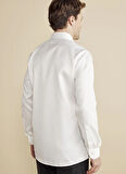 Brooks Brothers Slim Fit Klasik Yaka Beyaz Erkek Gömlek BBFW25MSH017