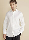 Brooks Brothers Slim Fit Klasik Yaka Beyaz Erkek Gömlek BBFW25MSH019