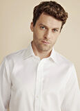 Brooks Brothers Slim Fit Klasik Yaka Beyaz Erkek Gömlek BBFW25MSH020