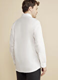 Brooks Brothers Slim Fit Klasik Yaka Beyaz Erkek Gömlek BBFW25MSH028