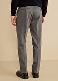Brooks Brothers Normal Bel Düz Paça Standart Gri Erkek Pantolon BBFW25MPT011