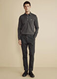 Brooks Brothers Normal Bel Düz Paça Standart Antrasit Erkek Pantolon BBFW25MPT014