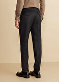 Brooks Brothers Normal Bel Duble Paça Standart Siyah Erkek Pantolon BBFW25MPT005