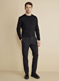 Brooks Brothers Normal Bel Düz Paça Standart Siyah Erkek Pantolon BBFW25MPT008