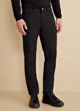 Brooks Brothers Normal Bel Düz Paça Standart Siyah Erkek Pantolon BBFW25MPT010