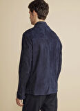 Brooks Brothers Lacivert Erkek Deri Ceket BBFW25MLB001