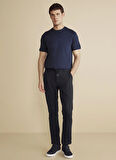 Brooks Brothers Normal Bel Düz Paça Standart Lacivert Erkek Pantolon BBFW25MPT014