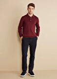 Brooks Brothers Normal Bel Düz Paça Standart Lacivert Erkek Pantolon BBFW25MPT015