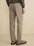 Brooks Brothers Normal Bel Düz Paça Standart Vizon Erkek Pantolon BBFW25MPT008