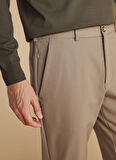 Brooks Brothers Normal Bel Düz Paça Standart Vizon Erkek Pantolon BBFW25MPT008