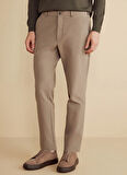 Brooks Brothers Normal Bel Düz Paça Standart Vizon Erkek Pantolon BBFW25MPT008