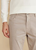 Brooks Brothers Normal Bel Düz Paça Standart Vizon Erkek Pantolon BBFW25MPT013