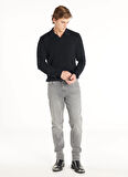 Ted Baker Normal Bel Slim Tapered Paça Tapered Fit Gri Erkek Pantolon TBMRDN1007