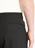 Ted Baker Normal Bel Duble Paça Tapered Fit Antrasit Erkek Pantolon TBMRTR1003