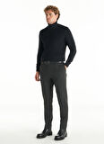 Ted Baker Lastikli Bel Slim Paça Slim Straight Antrasit Erkek Pantolon TBMRTR1042