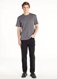 Ted Baker Bisiklet Yaka Düz Antrasit Erkek T-Shirt TBMRTS1044