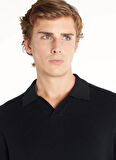 Ted Baker Düz Siyah Erkek Polo T-Shirt TBMRKW1032