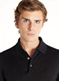 Ted Baker Düz Siyah Erkek Polo T-Shirt TBMRKW1042