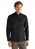 Ted Baker Comfort Fit Düğmeli Yaka Oxford Siyah Erkek Gömlek TBMRSH1010