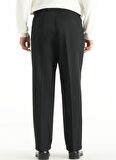 Ted Baker Normal Bel Geniş Paça Bol Kesim Siyah Erkek Pantolon TBMRTR1010