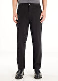 Ted Baker Normal Bel Slim Tapered Paça Tapered Fit Siyah Erkek Pantolon TBMRTR1019