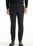 Ted Baker Bağlamalı Bel Normal Paça Tapered Fit Siyah Erkek Pantolon TBMRTR1031