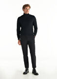 Ted Baker Bağlamalı Bel Normal Paça Tapered Fit Siyah Erkek Pantolon TBMRTR1031