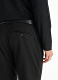 Ted Baker Lastikli Bel Slim Paça Slim Straight Siyah Erkek Pantolon TBMRTR1042