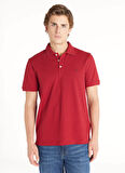 Ted Baker Pike Desenli Kırmızı Erkek Polo T-Shirt TBMRTS1024