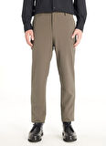 Ted Baker Bağlamalı Bel Normal Paça Tapered Fit Haki Erkek Pantolon TBMRTR1031