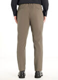 Ted Baker Bağlamalı Bel Normal Paça Tapered Fit Haki Erkek Pantolon TBMRTR1031