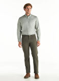 Ted Baker Normal Bel Straight Paça Regular Fit Haki Erkek Pantolon TBMRTR1036