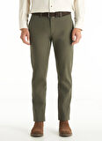 Ted Baker Normal Bel Slim Tapered Paça Slim Fit Haki Erkek Pantolon TBMRTR1040