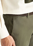 Ted Baker Normal Bel Slim Tapered Paça Slim Fit Haki Erkek Pantolon TBMRTR1040