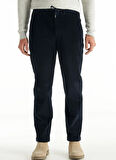 Ted Baker Bağlamalı Bel Duble Paça Tapered Fit Lacivert Erkek Pantolon TBMRTR1027