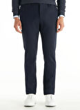 Ted Baker Lastikli Bel Slim Paça Slim Straight Lacivert Erkek Pantolon TBMRTR1042