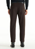 Ted Baker Normal Bel Slim Tapered Paça Tapered Fit Kahve Erkek Pantolon TBMRTR1019