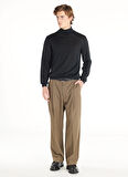 Ted Baker Normal Bel Geniş Paça Bol Kesim Vizon Erkek Pantolon TBMRTR1010