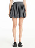 Ted Baker Normal Bel Antrasit Kadın Düz Mini Etek TBWRSK1009