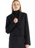 Ted Baker Cropped Fit Siyah Kadın Ceket TBWRJC1021