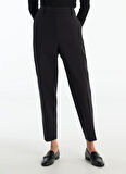 Ted Baker Lastikli Bel Slim Fit Siyah Kadın Pantolon TBWRTR1000
