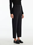Ted Baker Lastikli Bel Slim Fit Siyah Kadın Pantolon TBWRTR1000